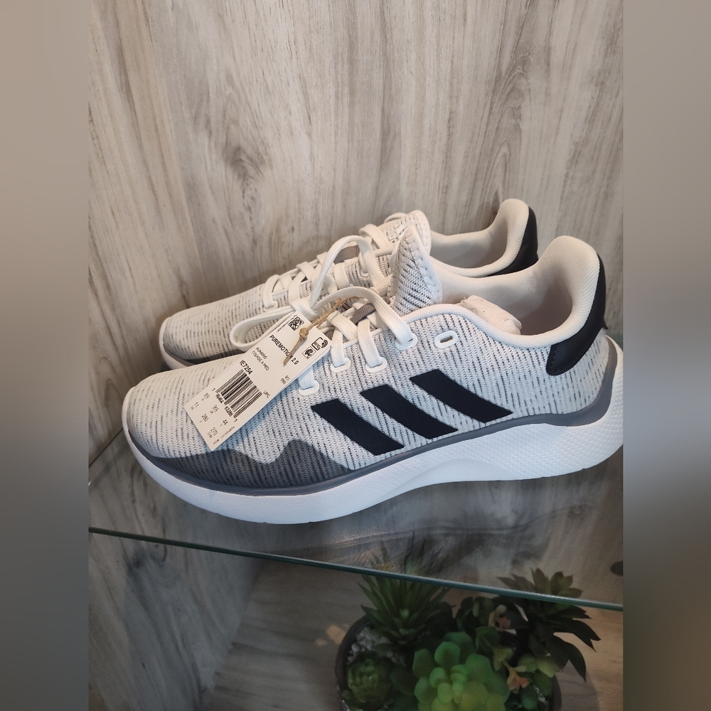 Adidas Pure Motion White Sneakers Women's 11, Men's 10
